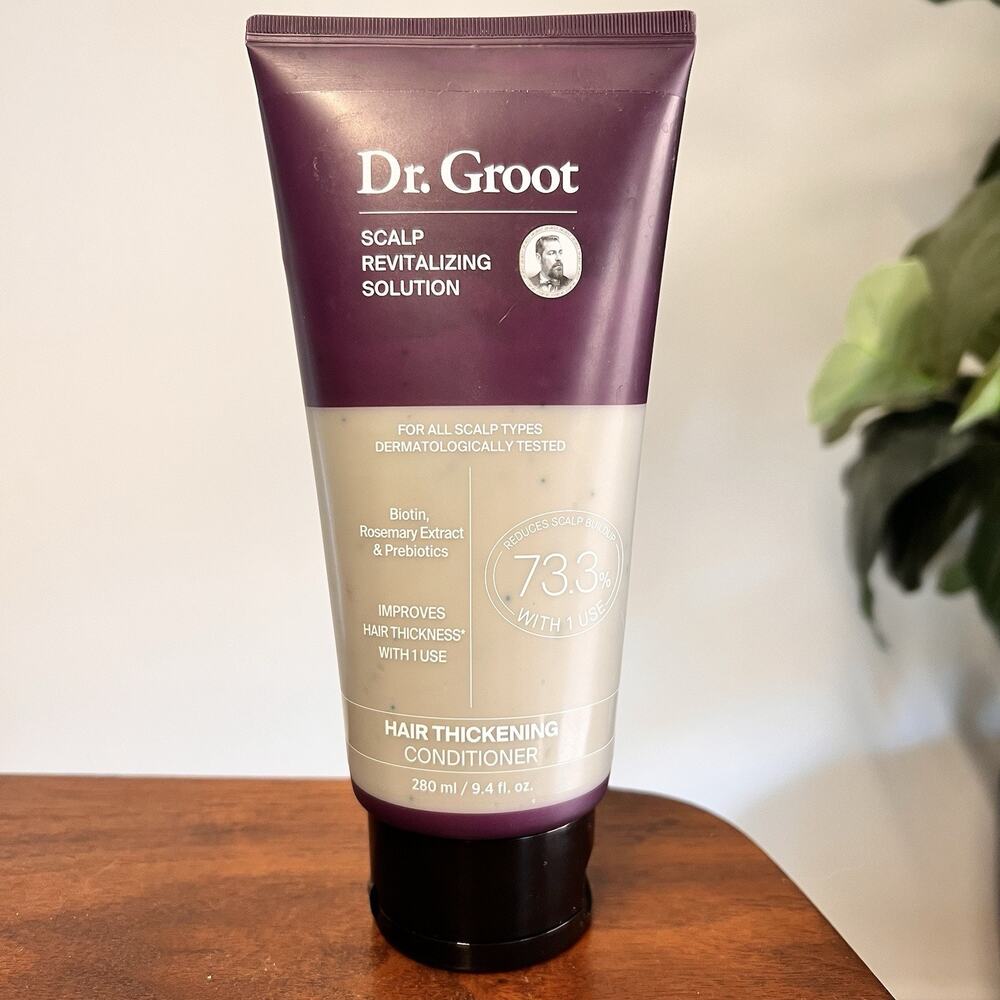 Dr. Groot Hair Thickening Conditioner 9.4 oz Reduces Scalp Buildup Revitalizing